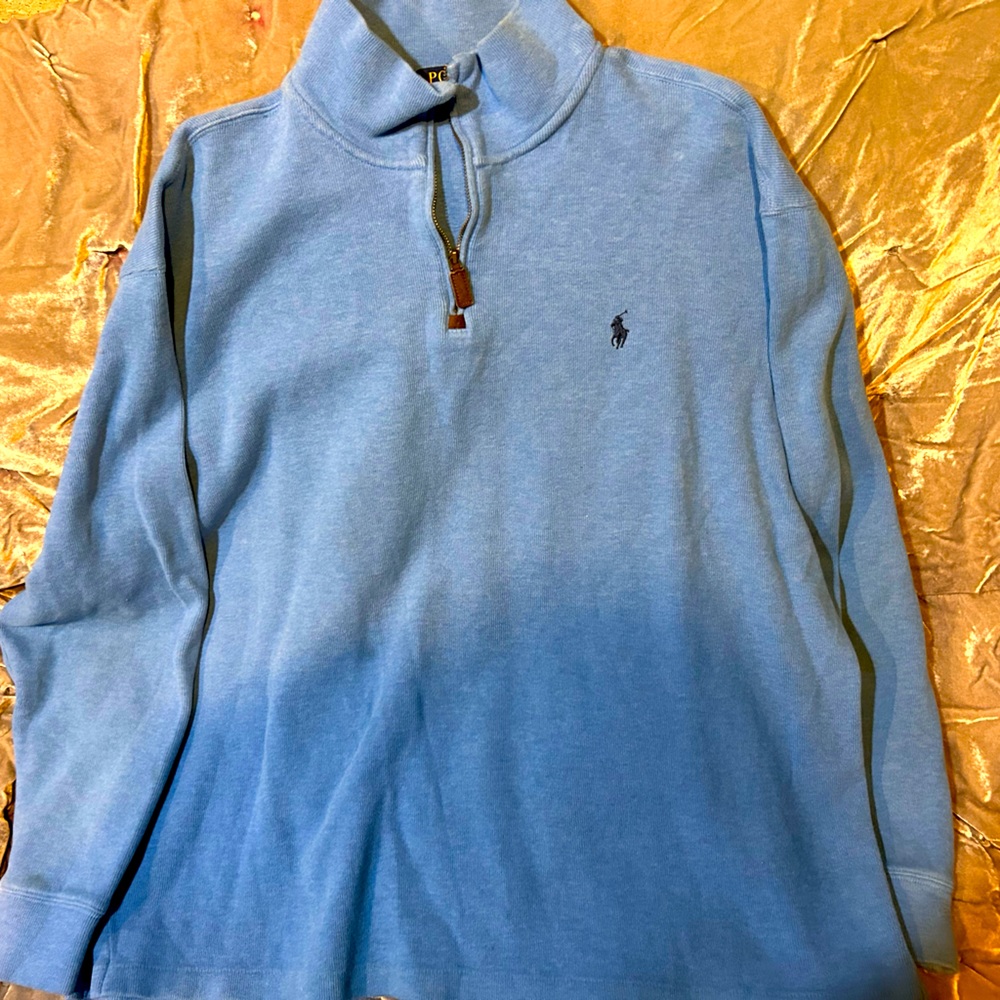 Light blue polo quarter zip up xxl in brand new condition